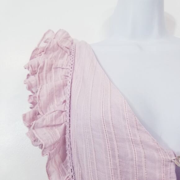 House of Harlow 1960 Ruffle Tiered Layered Pink Mini Dess - Picture 9 of 14